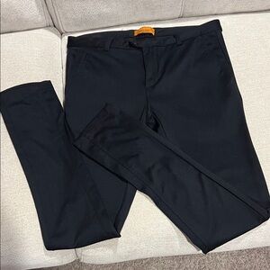 Zara Men's Elegant Slim Black Trousers